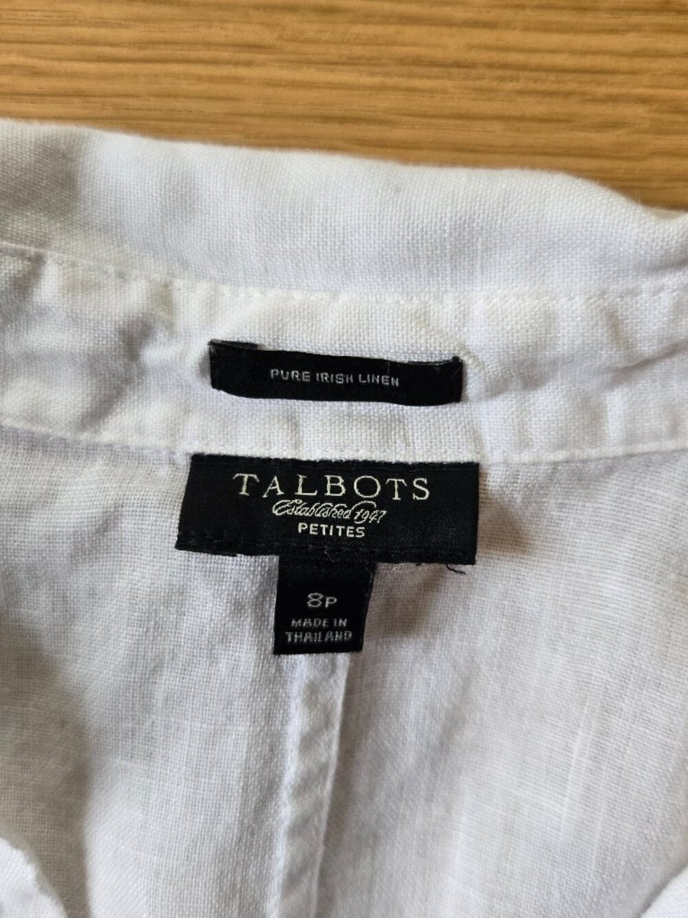 Talbots Linen Button Down - Picture 3 of 3